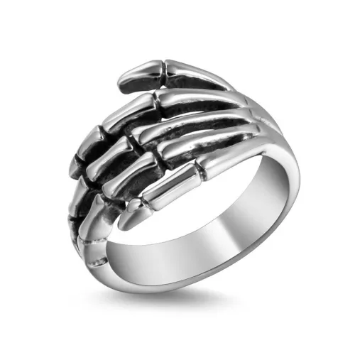 Wholesale Stainless Steel Skeleton Hand Ring
