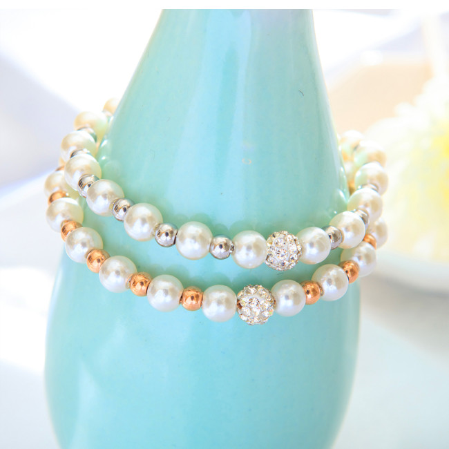 Wholesale Stainless Steel Bracelet with Fresh Water Pearls