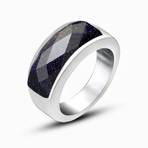Wholesale Stainless Steel Ring with Stone Designs for Man