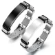 Wholesale Stainless Steel Sleek Mesh ID Bracelet