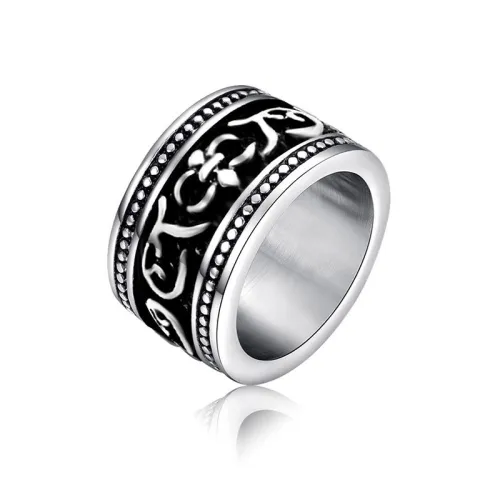 Wholesale Stainless Fleur De Lis Band Ring