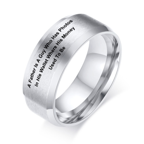 Wholesale Stainless Steel Inspirational Ring for Father
