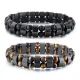 Wholesale Men's Hematite Bead Bracelet