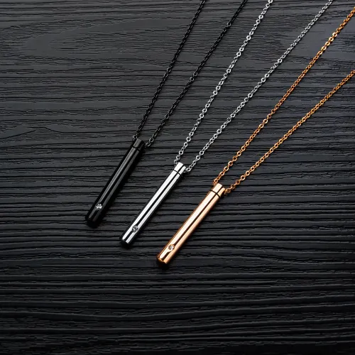 Wholesale Stainless Steel Cremation Urn Pendant Necklace