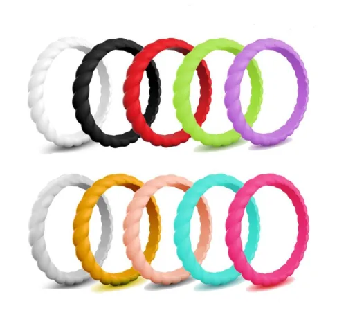 Wholesale Womens Braided Silicone Ring