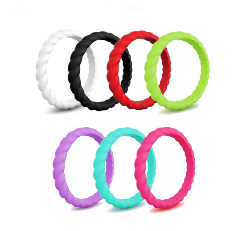 Wholesale Womens Braided Silicone Ring