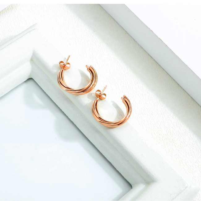 Wholesale Stainless Steel Hoop Earring with Charm