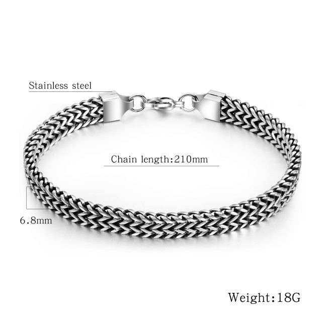 Wholesale Stainless Steel Chunky Silver Chain Bracelet Etsy