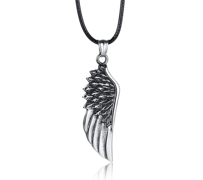 Wholesale Stainless Steel Wing Pendant Necklace