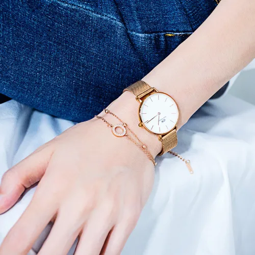 Wholesale Stainless Steel Bead and Chain Bracelet