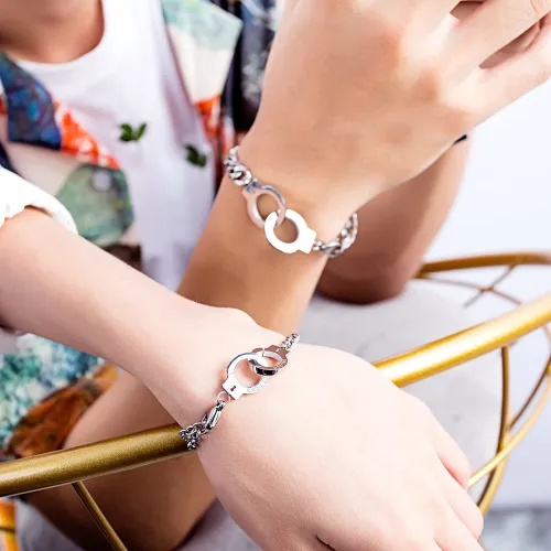 Wholesale Stainless Steel Handcuff Jewelry Bracelet