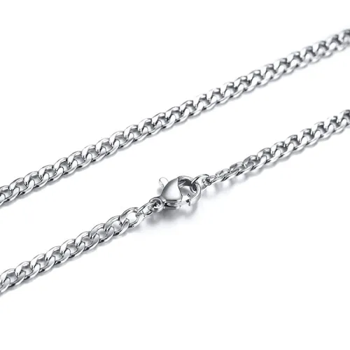 Wholesale Stainless Steel Chain Lock Necklace Punk