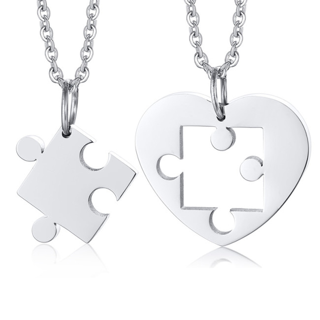 Wholesale Stainless Steel Matching Pendants for Couples
