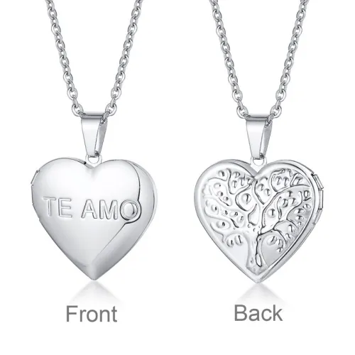 Wholesale Stainless Steel Womens Pendant Necklace Silver