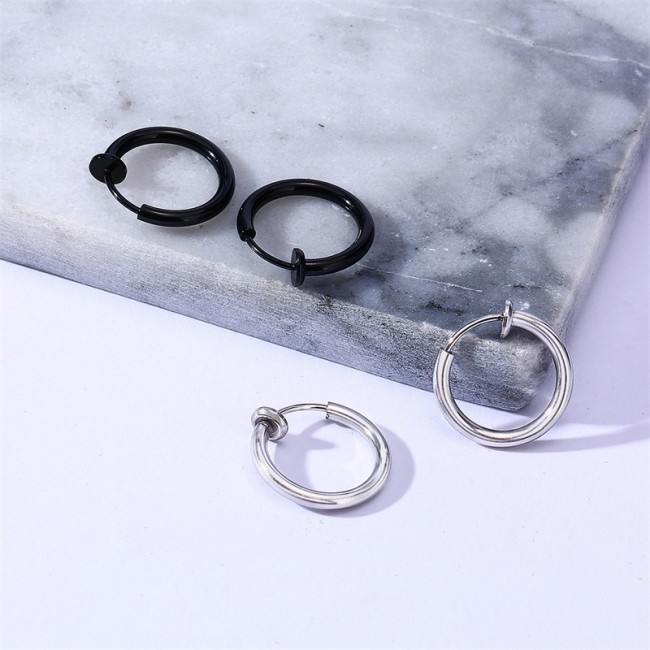 Wholesale Stainless Steel Hoop Earrings for Guys
