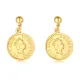 Wholesale Stainless Steel Gold Coin Earring Designs