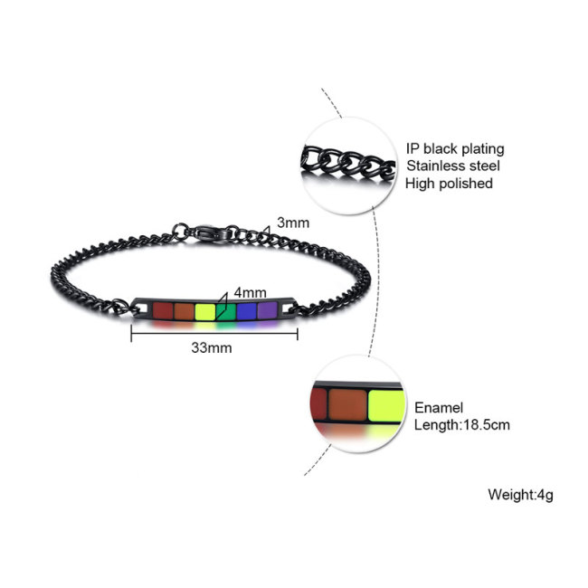 Wholesale Stainless Steel Lgbt Bracelet Meaning