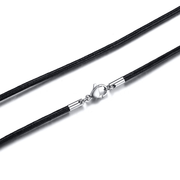 Wholesale Black Leather Necklace with Pendant