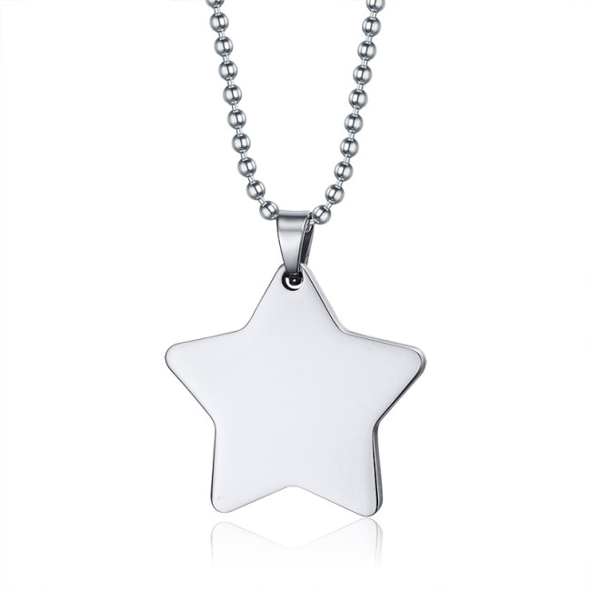 Wholesale Stainless Steel Custom Star Pendant Necklace