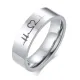 Wholesale Stainless Steel Ecg Heartbeat Couple Rings