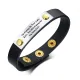 Wholesale Steel Leather Bracelet for Dad from Daughter