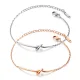 Wholesale Stainless Steel Adjustable Love Knot Bracelet
