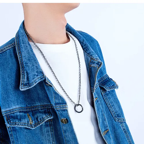 Wholesale Stainless Steel Ring Pendant Necklace Online Shopping