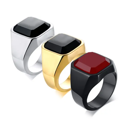Wholesale Stainless Steel Onyx Stone Ring Benefits