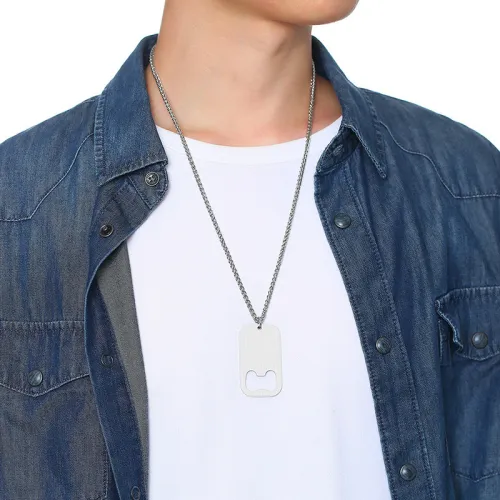Wholesale Stainless Steel Dog Tag Pendant Keychain Gift