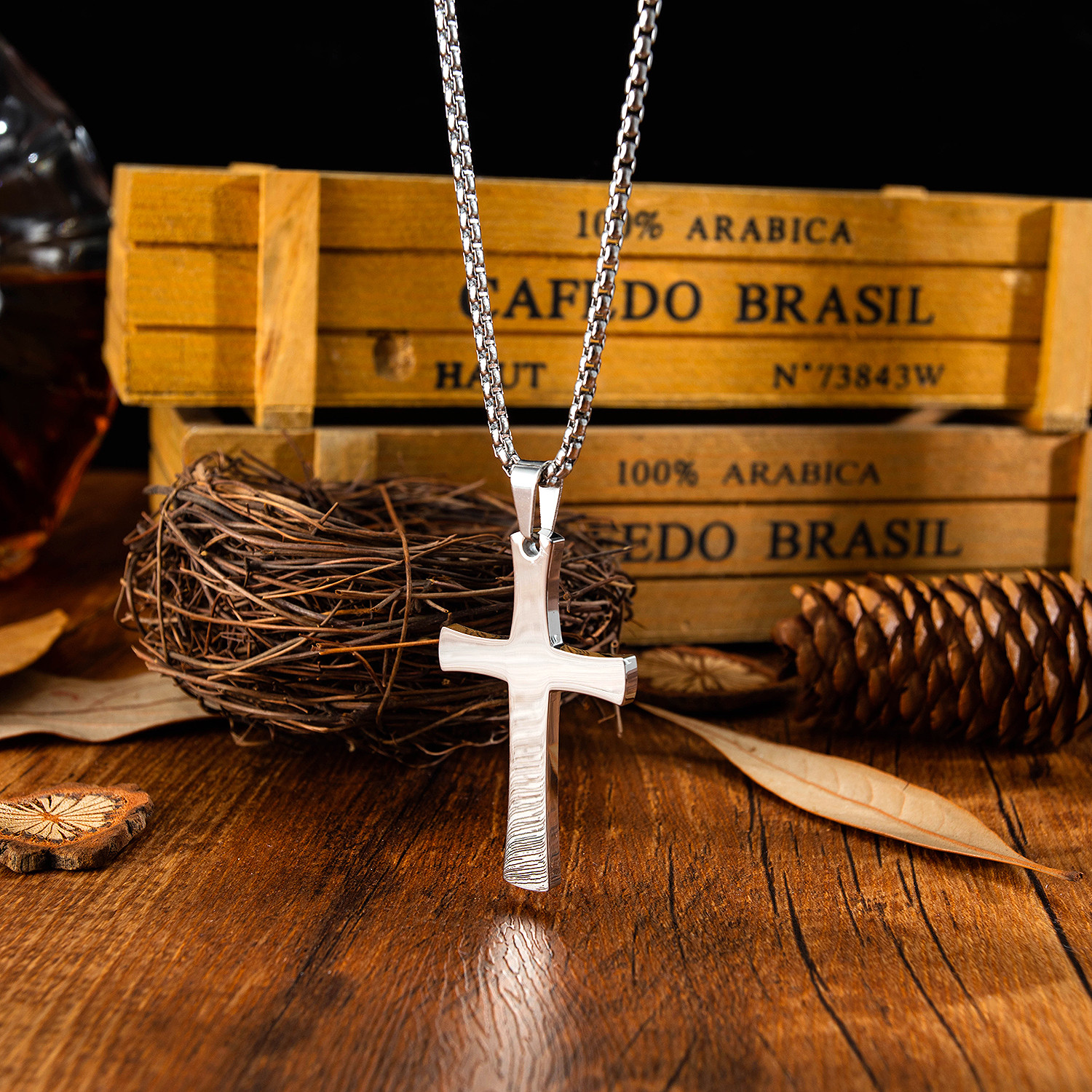 Wholesale Stainless Steel Stylish Cross Necklace JC Love Jewelry