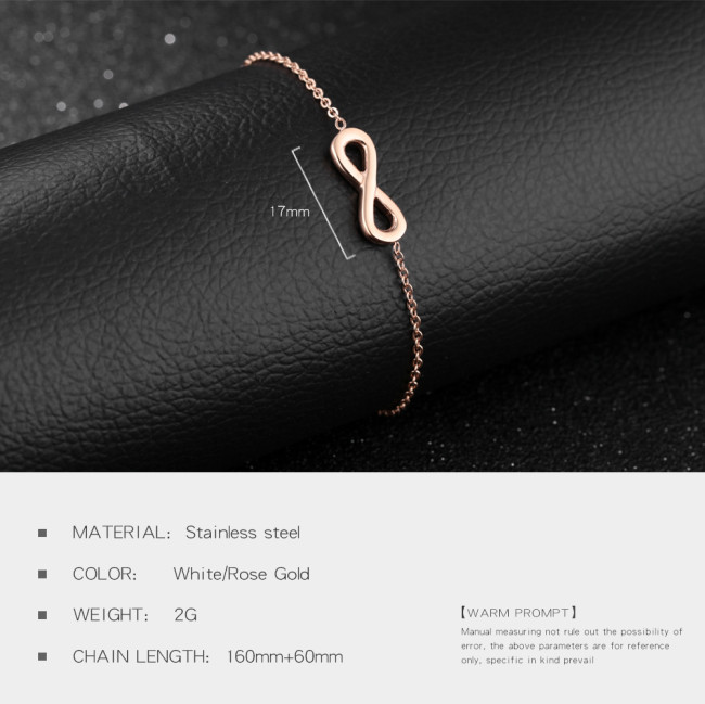 Wholesale Stainless Steel Women Infinity Bracelets