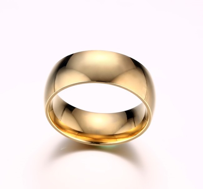 Wholesale Stainless Steel Gold Wedding Bands