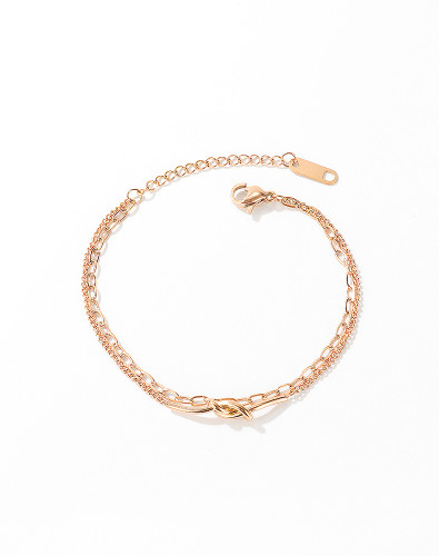 Wholesale Stainless Steel Women Personalized Infinity Symbol Bracelet