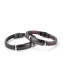 Wholesale Stainless Steel Personalized Men’s Braided Black Leather Bracelet
