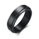 Wholesale Black Stainless Steel Classic Spinner Ring