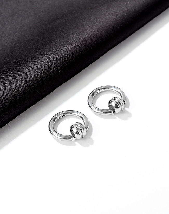 Wholesale Stainless Steel Hoop Earrings For Men