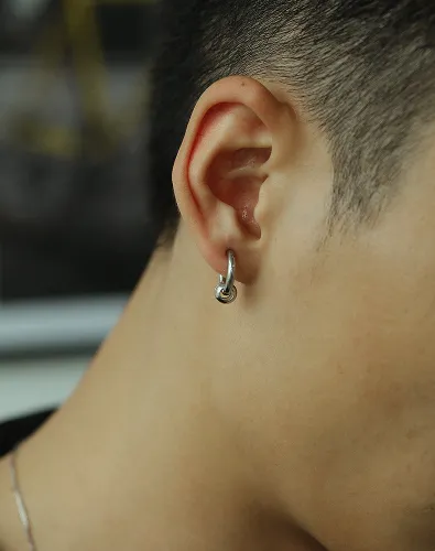 Wholesale Stainless Steel Hoop Earrings For Men
