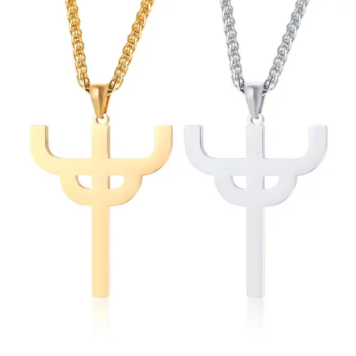 Wholesale Stainless Steel Judas Saint Le Pendant Necklace