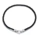 Wholesale Punk Style Black Onyx Beads Chain Necklace
