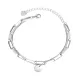 Wholesale Stainless Steel Paper Clip Chain Bracelet