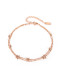 Wholesale Stainless Steel Rose Gold Double Anklet Stars