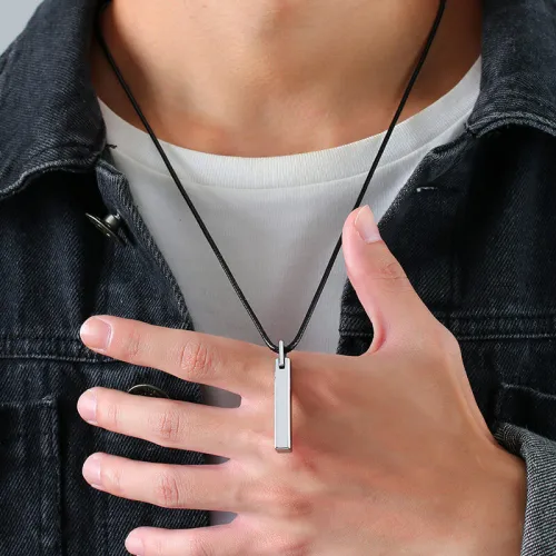 Wholesale Silver Bar Tungsten Pendant