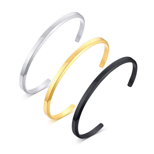 Wholesale Stainless Steel Plain Matching Couple Bangles