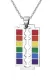 Wholesale Stainless Steel Rainbow Razor Blade Pendant