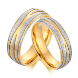 Wholesale Stainless Steel Sandblasting Couple Cross Ring