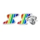 Wholesale Steel Rainbow Thunder Earrings