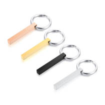 Wholesale Stainless Personalized 3D Bar Keychain