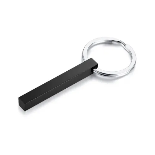 Wholesale Stainless Personalized 3D Bar Keychain