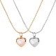 Wholesale Stainless Shell Heart Pendant Necklace