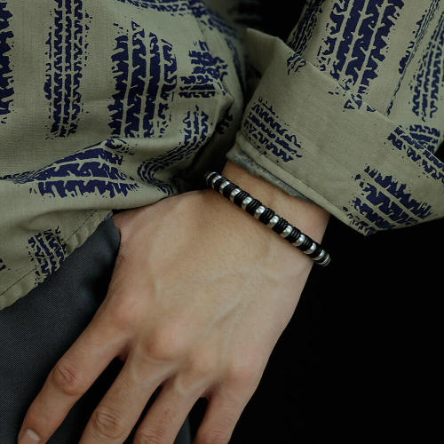 Wholesale Stainless Men's Creative Retro Bead Bracelet